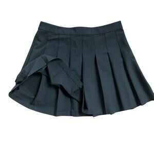 Sunday Best Black Pleated Mini Skirt Sz 12 Preppy Grunge Aritzia